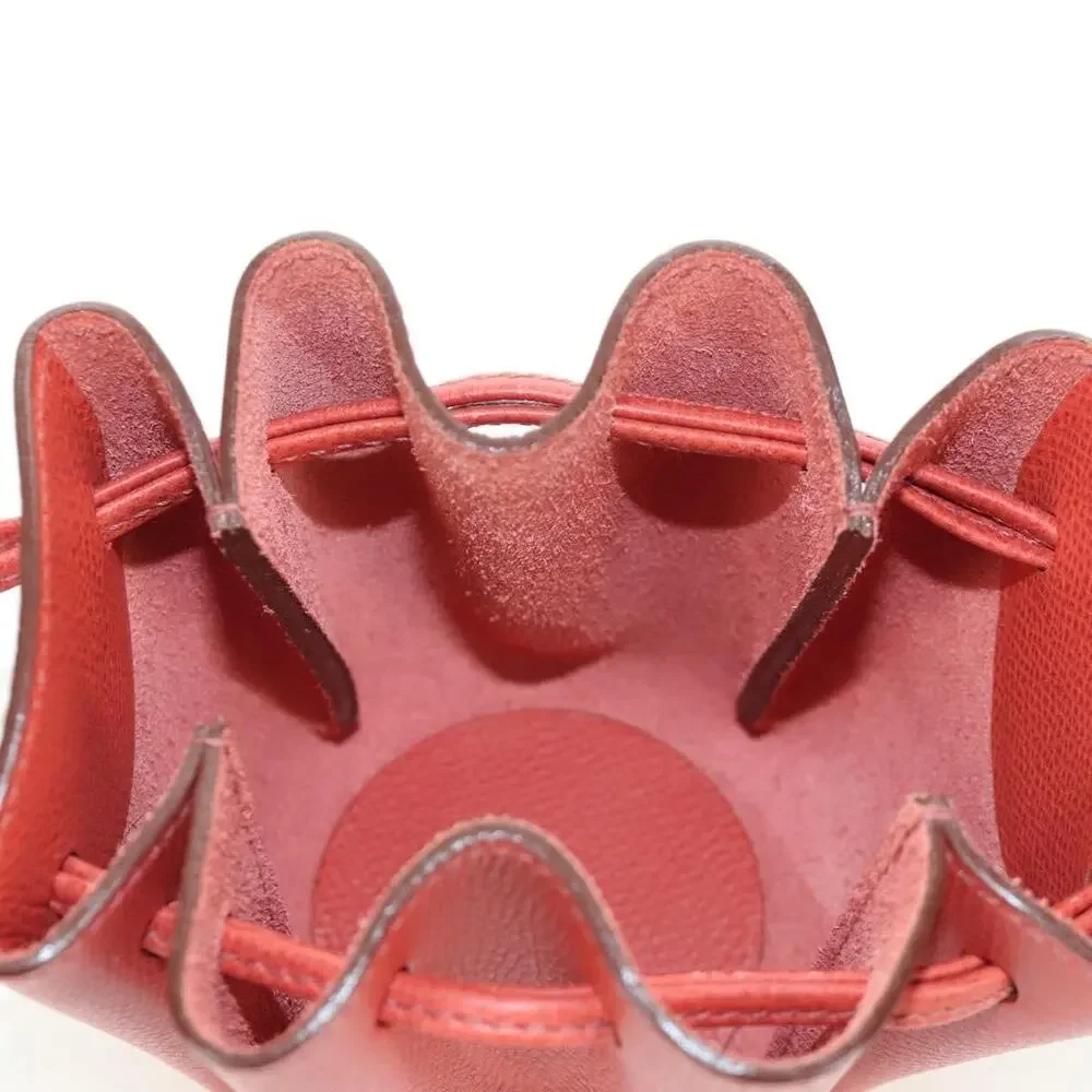 Hermes Leather Vespa Pouch Red